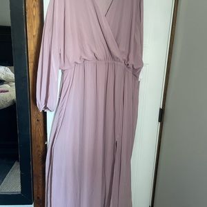 Brand new bridesmaid dress. Long sleeve chiffon